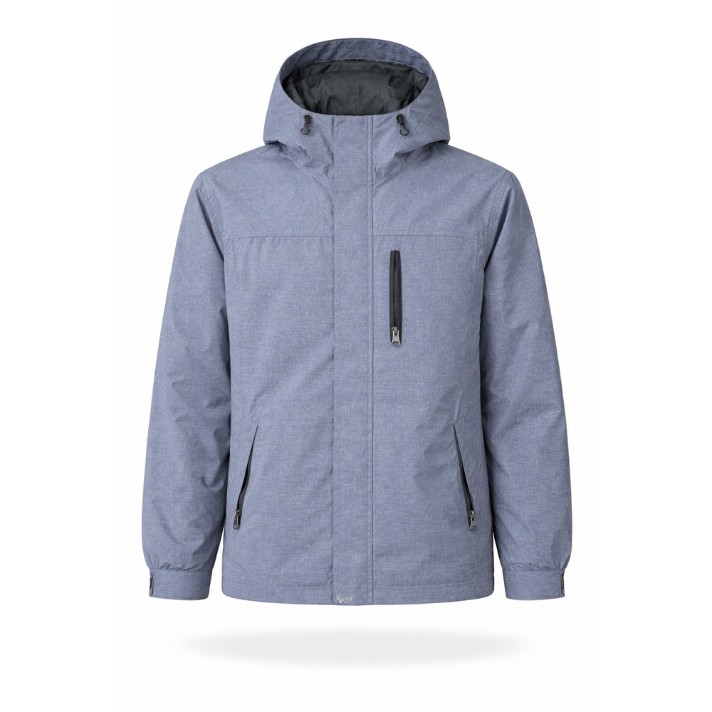 NordicTrack Mens Hooded Performance Jacket Lightweight Outdoor Windbreaker Szโ L